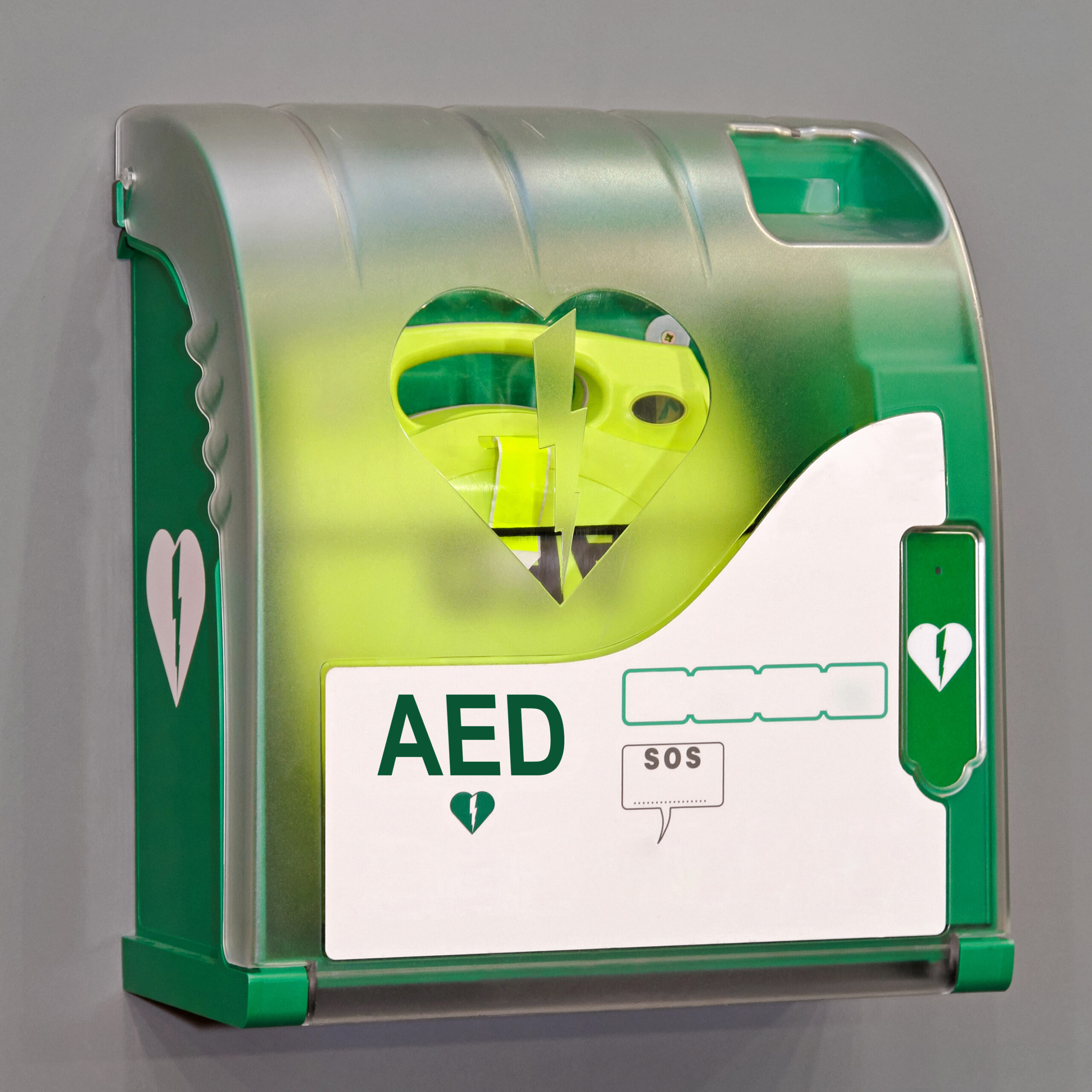 Defibrillator (AED) cabinet