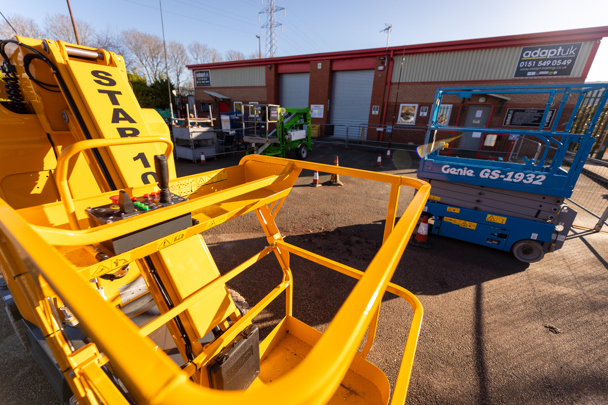 MEWP platform at Adapt, Knowsley