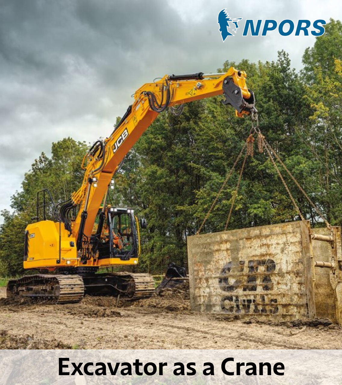 Excavator as a Crane training at Adapt