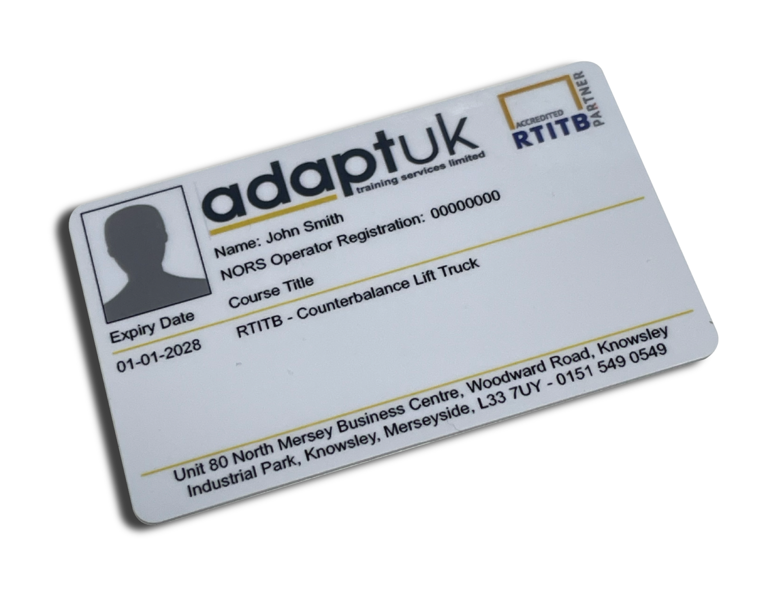 Rtitb Telehandler Card Warehouse and Transport Training - Adapt (UK) Training Services Limited